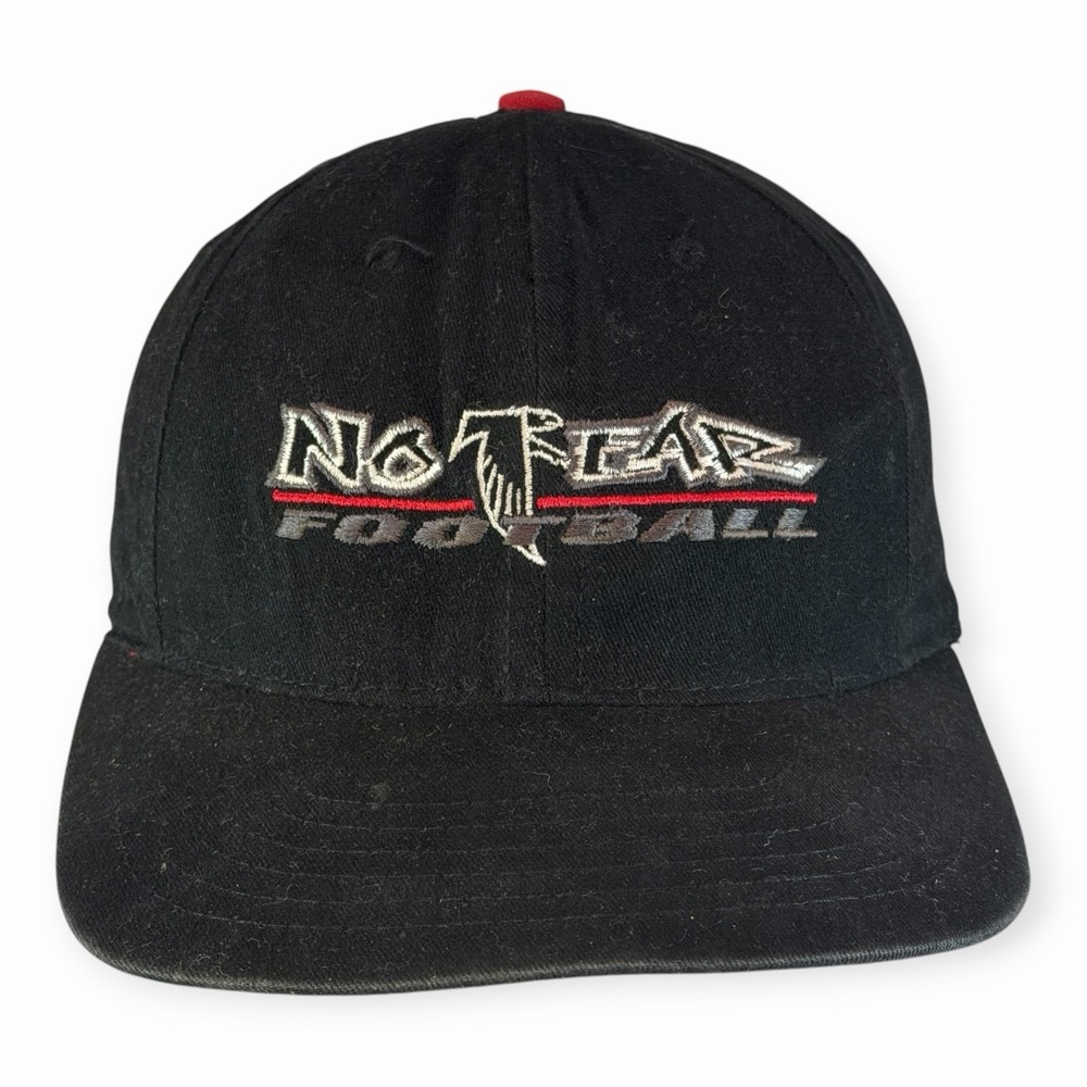 Vintage No Fear Atlanta Falcons Football Snapback Hat Cap Made in USA Black